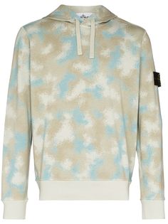 Stone Island худи с камуфляжным принтом