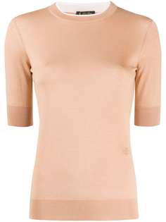 Loro Piana трикотажный топ с короткими рукавами