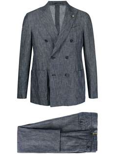 Lardini костюм с двубортным пиджаком