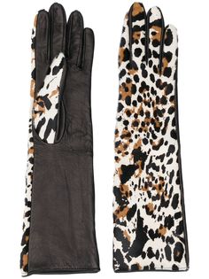 Manokhi перчатки с леопардовым принтом