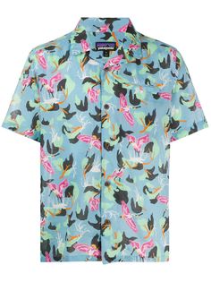 Patagonia crane-print shirt
