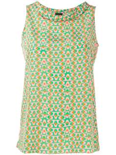 Aspesi geometric-print sleeveless top