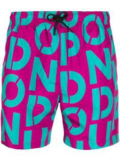 Dondup logo print swim shorts