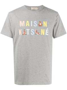 Maison Kitsuné logo-print cotton T-shirt