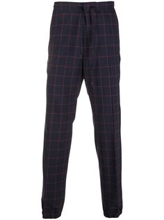 Z Zegna check-print cuffed trousers