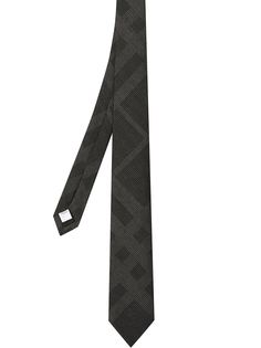 Burberry mulberry silk check tie