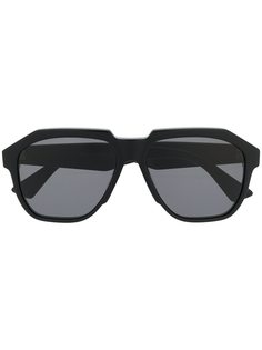 Bottega Veneta Eyewear солнцезащитные очки в массивной оправе