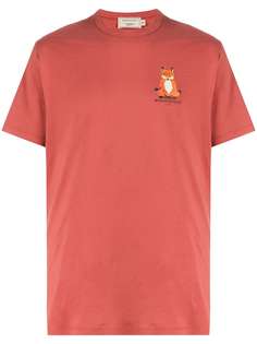 Maison Kitsuné yoga fox-print T-shirt