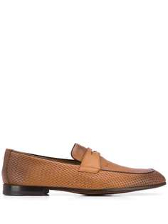 Doucals woven penny loafers