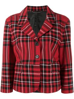 Ermanno Scervino cropped plaid jacket