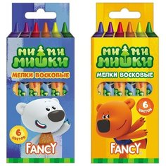 Мелки восковые круглые Fancy 6 Action!