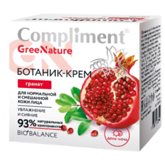 Compliment GreeNature Ботаник-крем Гранат для нормальной и смешанной кожи лица, 50 мл