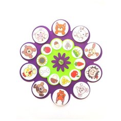 Настольная игра SmileDecor Кто что ест Фиолетовый Ф256