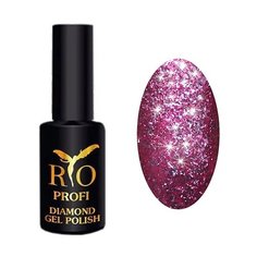 Гель-лак Rio Profi Diamond, 7 мл, оттенок 4 сверкающая фуксия