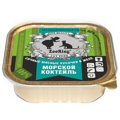 Корм для кошек ZooRing ассорти 100 г (кусочки в желе)