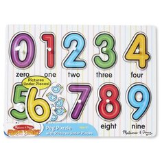 Рамка-вкладыш Melissa & Doug Цифры (3273), 10 дет.