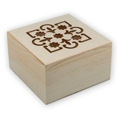 Mr. Carving Заготовка для декорирования Шкатулка с резной крышкой ВД-468 бежевый