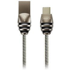 Кабель Canyon USB - USB Type-C (CNS-USBC5DG) 1 м черно-серый