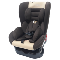 Автокресло группа 0/1 (до 18 кг) Мишутка YB 101A, brown/beige