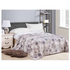 Плед АльВиТек Тоскана 134-PF 150 х 200 см, бежевый/снежинки