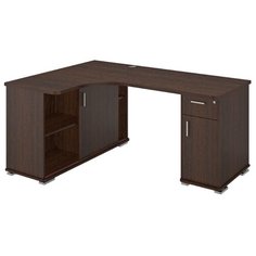 Письменный стол угловой Мэрдэс Домино СР-160М, угол: слева, цвет: венге Merdes