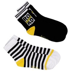 Носки Gulliver Baby комплект 2 пары размер 26-28, черный/белый/желтый