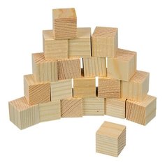 Mr. Carving Заготовка для декорирования Кубики ПР-28 (20 шт.) бежевый