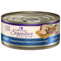 Корм для кошек Wellness (0.079 кг) 1 шт. Cat CORE Signature Selects Shredded Boneless Chicken Entree flavoured with Chicken Liver in Sauce