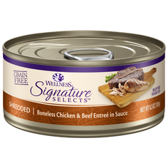Корм для кошек Wellness 1 шт. Cat CORE Signature Selects Chunky Entree flavoured with Beef & Boneless Chicken in Sauce 0.079 кг