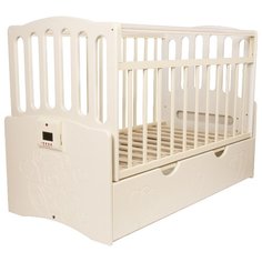 Кроватка Daka Baby Укачай-ка 3 (классическая), поперечный маятник ваниль
