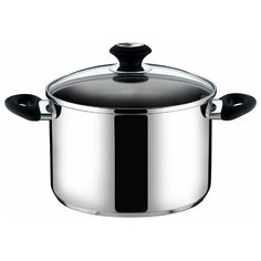 Кастрюля Tescoma Presto 728022 5,5 л, стальной/черный