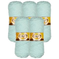 Пряжа Adelia Mimi, 100 % полиэстер, 100 г, 80 м, 5 шт., №05 св.мятный