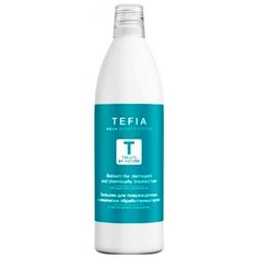 Tefia бальзам Treats by Nature для поврежденных и химически обработанных волос с маслом арганы и макадамии, 1000 мл
