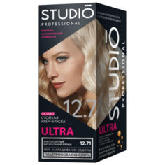 Studio Professional Ultra особо стойкая крем-краска для седых волос, 12.71 Ультрасветлый натуральный блонд