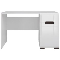 Письменный стол Black Red White Ацтека, 120х66 см, цвет: белый глянец/дуб сонома