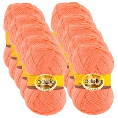 Пряжа Adelia Natali, 100 % акрил, 50 г, 300 м, 10 шт., №29 коралловый
