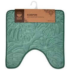 Коврик ДеНАСТИЯ Тропики 50х50 см зелёный