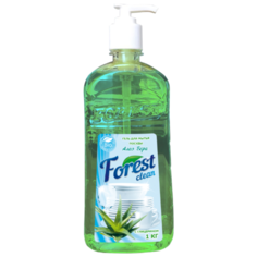 Forest Clean Гель для мытья посуды Алоэ вера с глицерином 1 кг с дозатором