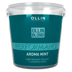 OLLIN Professional Blond Perfomance Aroma Mint Осветляющий порошок с ароматом мяты, 500 г