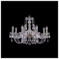 Люстра Bohemia Ivele Crystal 1406 1406/8/240/Pa, E14, 320 Вт