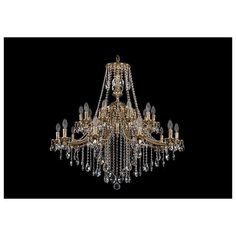 Люстра Bohemia Ivele Crystal 1771 1771/20/342/B/GB, E14, 800 Вт