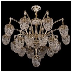 Люстра Bohemia Ivele Crystal 1772 1772/20+1/342/GW, E14, 840 Вт