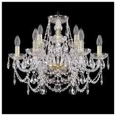 Люстра Bohemia Ivele Crystal 1411 1411/6+3/195/G, E14, 360 Вт