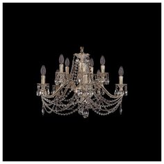Люстра Bohemia Ivele Crystal 1703 1703/10/225/C/GW, E14, 400 Вт