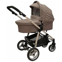 Универсальная коляска Bebe Due Beyond бежевый, цвет шасси: серебристый