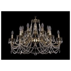 Люстра Bohemia Ivele Crystal 1703 1703/12/320/C/GB, E14, 480 Вт