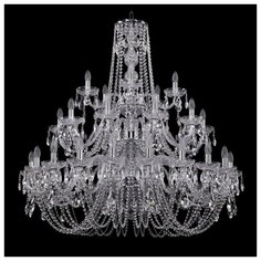 Люстра Bohemia Ivele Crystal 1402 1402/20+10+5/400/3d/Ni, E14, 1400 Вт