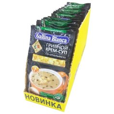 Gallina Blanca Крем-суп 2 в 1 Грибной по-итальянски (24 шт.)