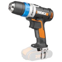 Аккумуляторная дрель-шуруповерт Worx WX178.9 0 коробка 20 Н·м черный/оранжевый
