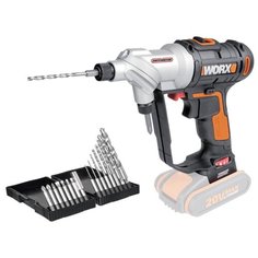 Аккумуляторная дрель-шуруповерт Worx WX176.9 0 коробка 30 Н·м черный/оранжевый